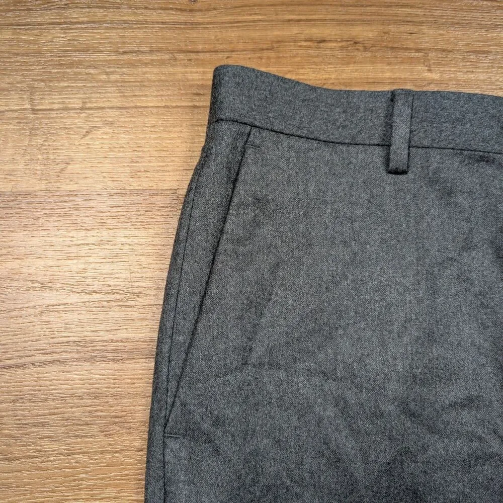 J.Crew Ludlow Dress Pants Men 30x30(29) Gray Vitale Barberis Canonico Wool